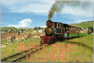postcard Colorado - Cripple Creek Narrow Gauge Steam Engine No. 2