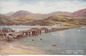 BARMOUTH, Wales, 1930-1950s; Barmouth Viaduct And Cader Idris