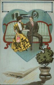 P. Schmidt & Co Chicago IL - Couple Romance #3 in Series c1910 Postcard