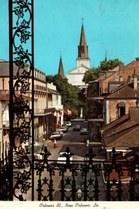 VINTAGE POSTCARD ORLEANS STREET NOEW ORLEANS LOUISIANA EARLY 1970s CARD (1976)