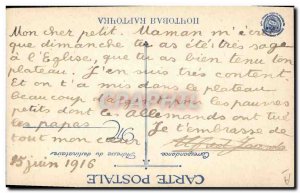 Postcard Old Army Russian Army Artillery crossing a pass Carpathian Russia Ru...