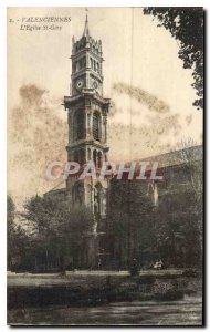 Old Postcard Valenciennes Church St Gery