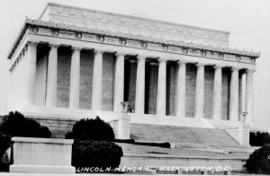 Rppc Vtg Postcard Real Photo Building Lincoln Memorial Washington DC