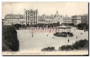 Old Postcard Brest Place du Champ De Bataille