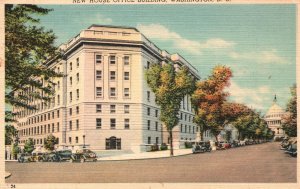 Vintage Postcard 1930s New House Office Building Washington DC District Columbia