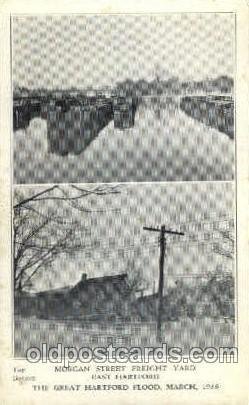 The great Hartford Conn.USA Flood, March, 1936 Disaster Unused light crease t...