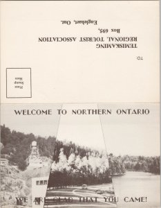 Temiskaming Regional Tourist Association Englehart Ontario Folded Postcard F98
