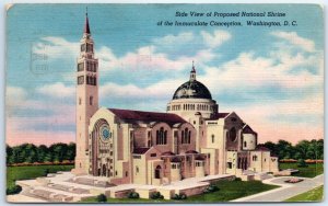 M-45657 Side View of Proposed National Shrine of the Immaculate Conception D C