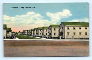 Postcard AR Fort Smith Camp Chaffee Barracks Vintage Linen R61