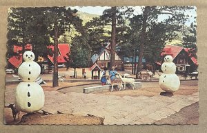 VINTAGE UNUSED POSTCARD- SANTA'S FAIRYLAND VILLAGE, NORTH POLE, COLORADO