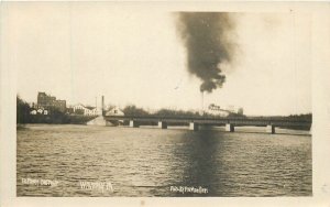 Postcard RPPC C-1910 Iowa Waverly River Factory Mueller IA24-1177