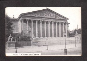 France Paris Chambre des Deputes Postcard Carte Postale