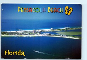 Postcard - Aerial view of Penascola Beach - Florida