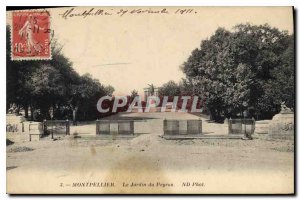 Old Postcard MONTPELLIER Le Jardin du Peyrou