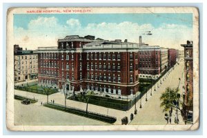 1921 Harlem Hospital, New York City Posted Vintage Cancel Postcard