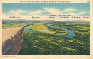 USA See 7 States from Point Lookout Lookout Mountain Tennessee 06.05