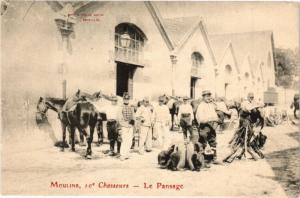 CPA MOULINS - Chasseurs-Le Pansage (262960)