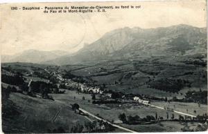 CPA Dauphiné - Panorama du MONESTIER-de-CLERMONT au fond le col du Fau (296143)