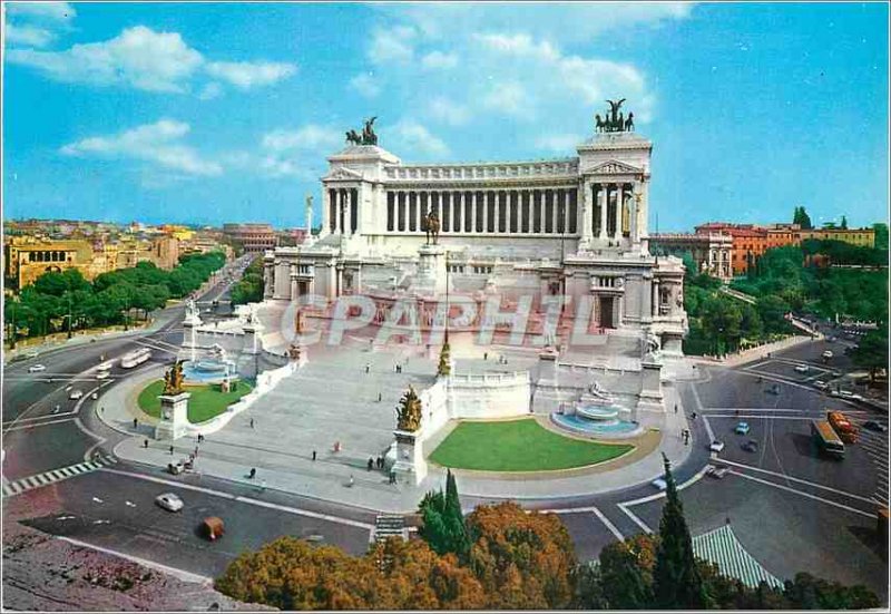 Postcard Modern Rome Monument Victor Emanuel II