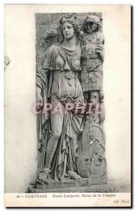 Postcard Old Carthage Museum Lavigerie dela Victory Statue