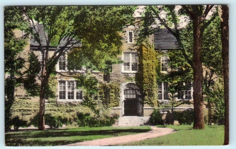 SPRINGFIELD, Illinois IL ~ Handcolored SPRINGFIELD JUNIOR COLLEGE 1952 Postcard