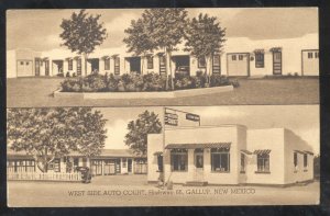 GALLUP NEW MEXICO ROUTE 66 WEST SIDE AUTO COURT VINTAGE ADVERTISING POSTCARD