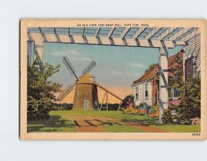 Postcard An Old Cape Cod Grist Mill, Cape Cod, Massachusetts