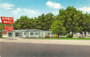 Junction Texas Kimble Motel Vintage Postcard AA40389 