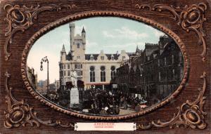 ABERDEEN SCOTLAND CASTLE STREET~ORNATE FRAMED OVAL IMAGE~ELITE GLAZETTE POSTCARD