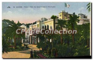 Postcard Old Algiers Palais D'Ete The Governor Mustapha A