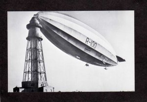 British Dirigible Airship Blimp HMA R100 Postcard Aviation