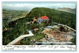 c1906 Upper Station, Summit of Mt. Tom, Holyoke, Massachusetts MA Postcard