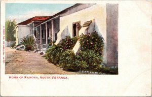 Home of Ramona South Veranda California Postcard und