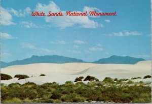 White Sands National Monument NM Postcard PC375