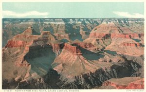 Vintage Postcard 1920's North From Pima Point Grand Canyon National Park Arizona