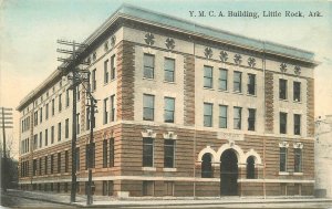 Postcard Arkansas Little Rock YMCA Building hand colored C-1910 23-10137