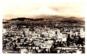 Oregon Portland and Mount Hood Real Photo