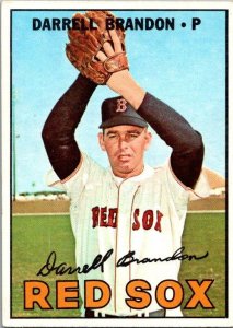 1967 Topps Baseball Card Darrell Brandon Boston Red Sox sk1805