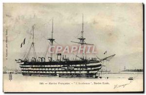 Postcard Old Ship Sailing Vessel l & # 39Algesiras School