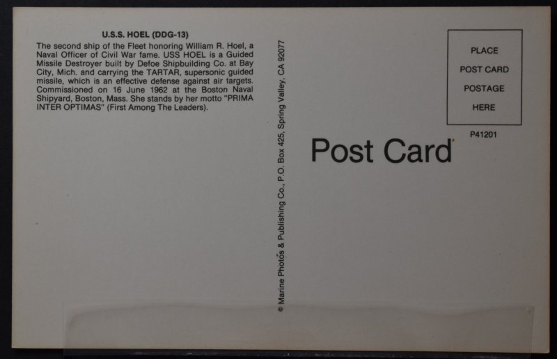 US Navy Ship - U.S.S. Hoel [DDG-13]