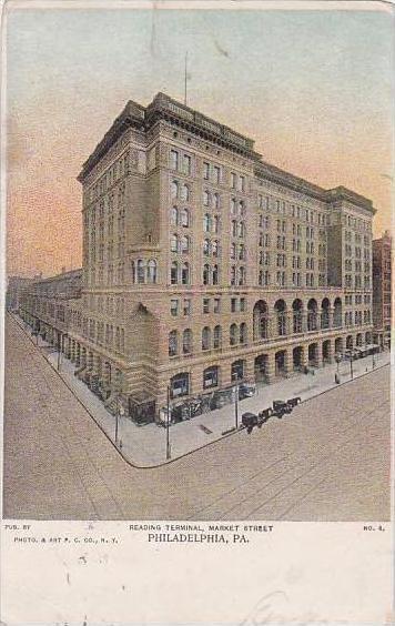 Pennsylvania Philadelphia Reading Terminal Market Street 1909