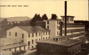 Kezar Falls Maine ME Woolen Mill c1910 Vintage Postcard