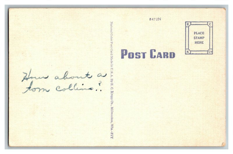 Postcard SD Silver Spur Bar N.W. Finest Ft. Pierre  Vintage Standard View Card 