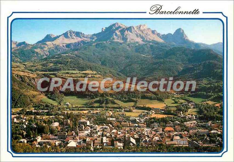 Postcard Modern Barcelonnette Alpes de Haute Provence (alt 1133 m) General vi...