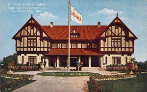 1915 Pan Pac Expo, San Francisco Ca, Indiana State Building,  Old Postcard