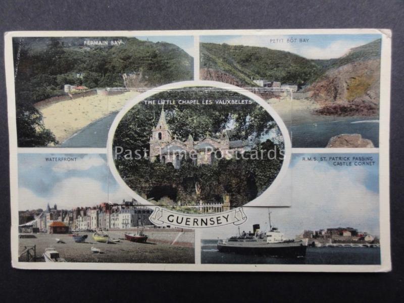 Channel Islands: GUERNSEY 5 Image Multiview & 12 Image Novelty PULL-OUT c1957