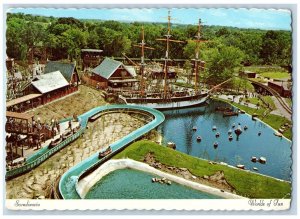 Kansas City Missouri MO Postcard Scandinavia Worlds Of Fun c1960 Vintage Antique