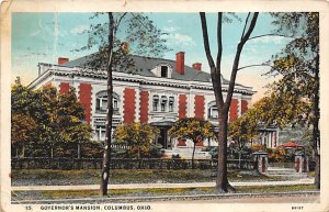 Governor's Mansion Columbus, Ohio OH Postcard