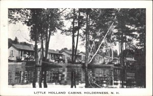 Holderness New Hampshire NH Little Holland Cabins Motel c1930s-40s Postcard