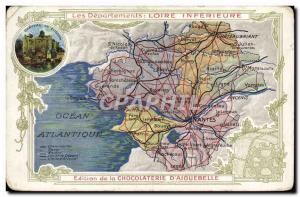 Postcard Old MAPS Chocolaterie d & # 39Aiguebelle Loire Inferieure